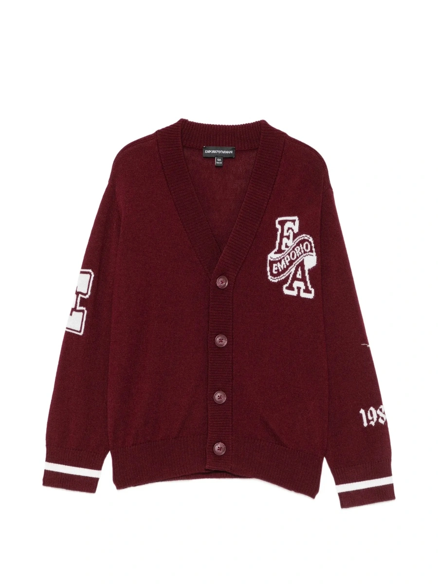 Cardigan EMPORIO ARMANI KIDS mov din lana - Img 6