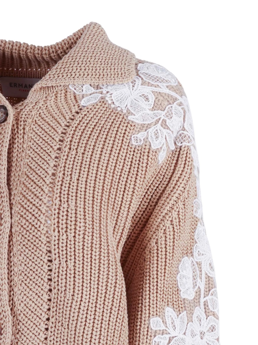 Cardigan Ermanno Scervino neutru - Img 3