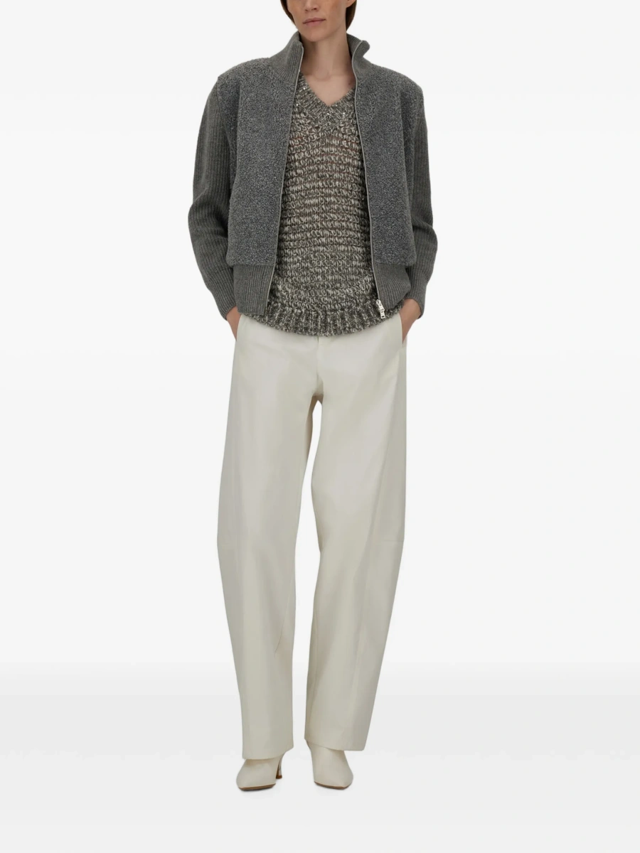 Cardigan Herno gri din polyester - Img 2
