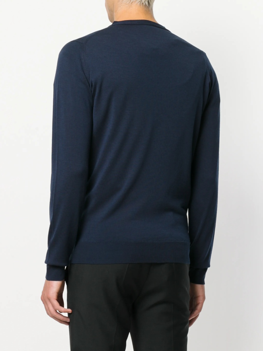 Cardigan John Smedley albastru - Img 4
