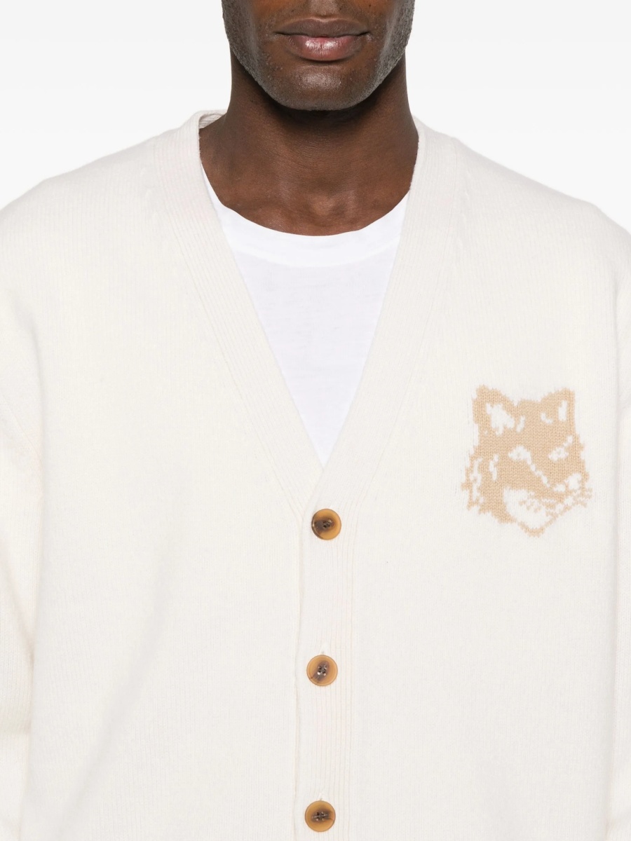 Cardigan MAISON KITSUNÉ neutru - Img 5