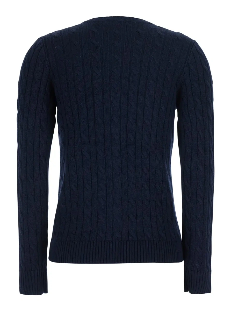 Cardigan Ralph Lauren albastru din bumbac - Img 2