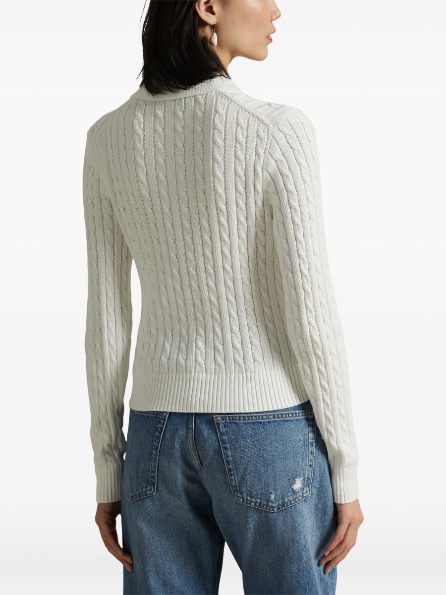 Cardigan Ralph Lauren alb - Img 4