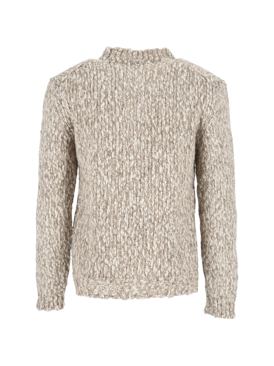 Cardigan SETTE FILI CASHMERE maro din nylon si lana alpaca - Img 3