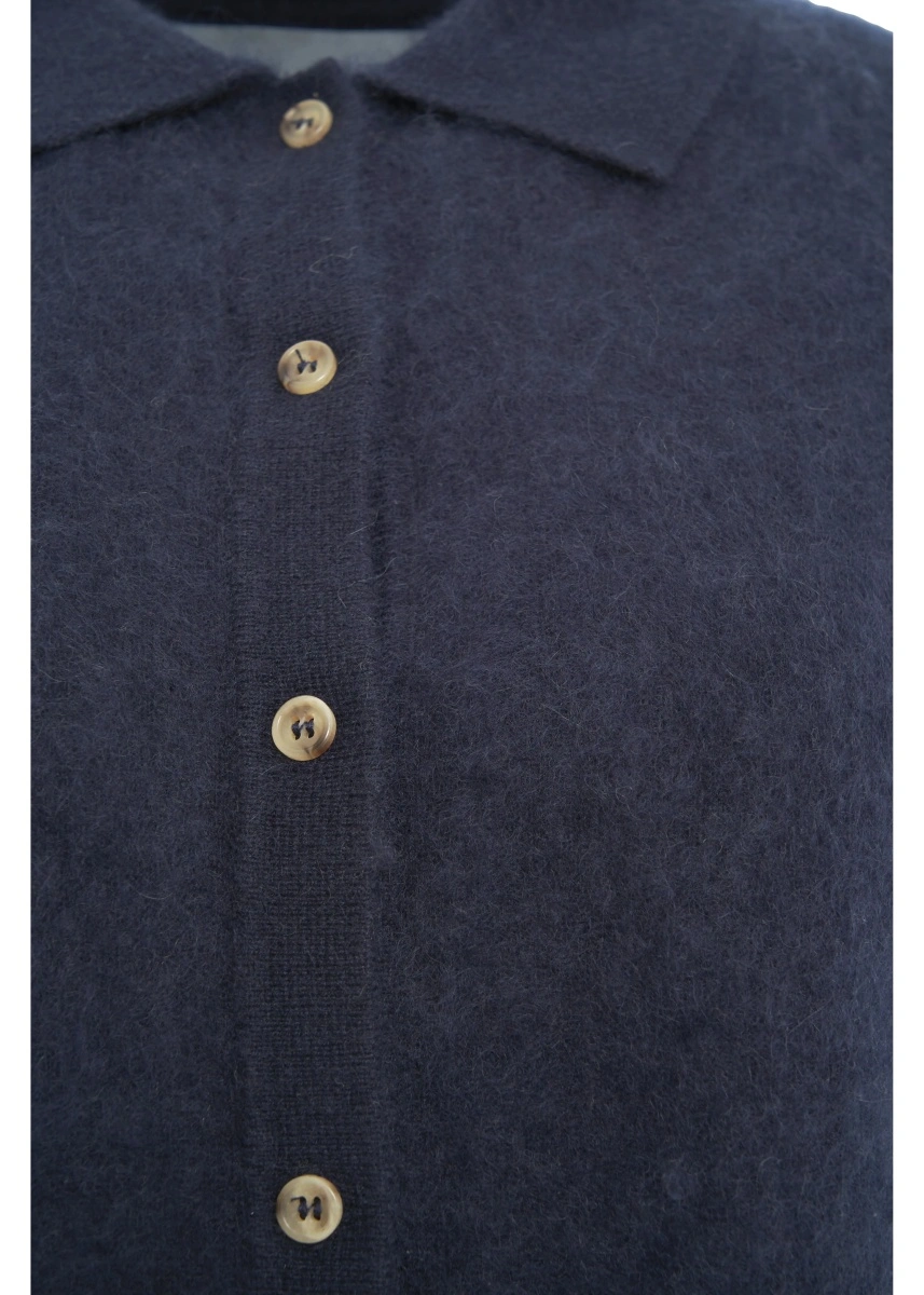 Cardigan Soft Goat albastru din casmir - Img 4