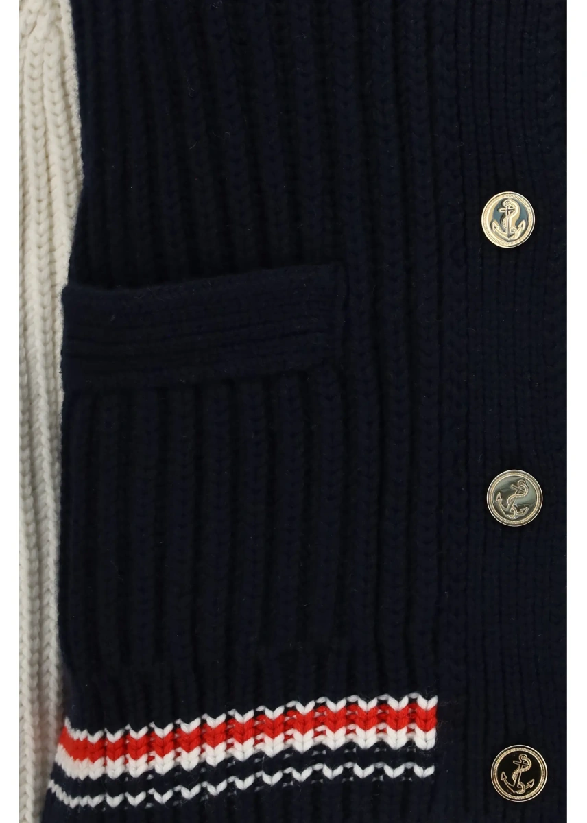 Cardigane Bicolor cashmere Cardigan - Img 3