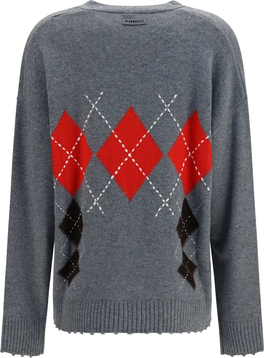 Cardigane Bristol wool and cashmere diamond Cardigan - Img 2