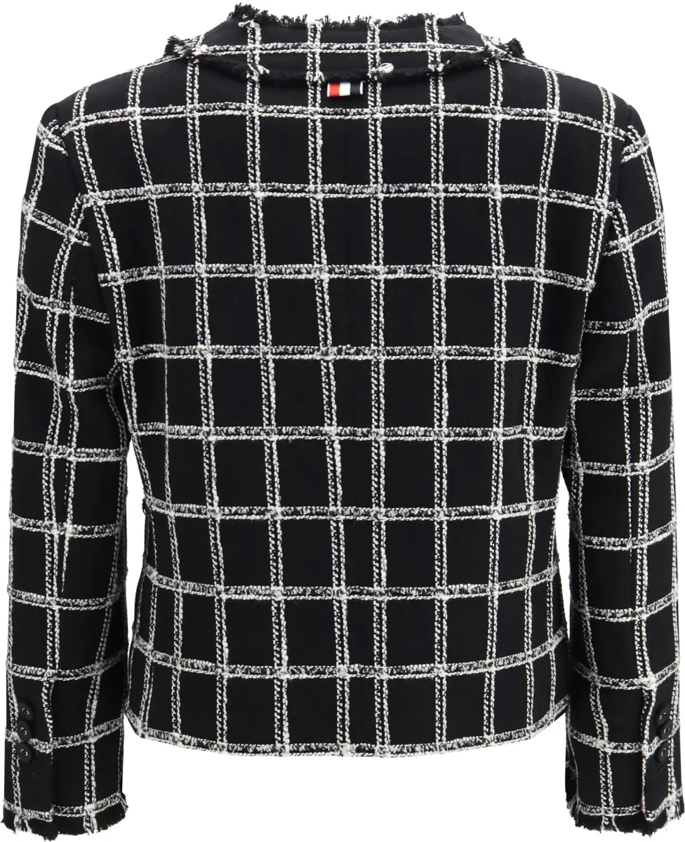 Cardigane Checked tweed Cardigan Jacket - Img 2