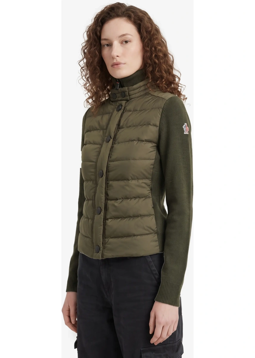 Cardigane Padded Wool-Blend Cardigan - Img 2