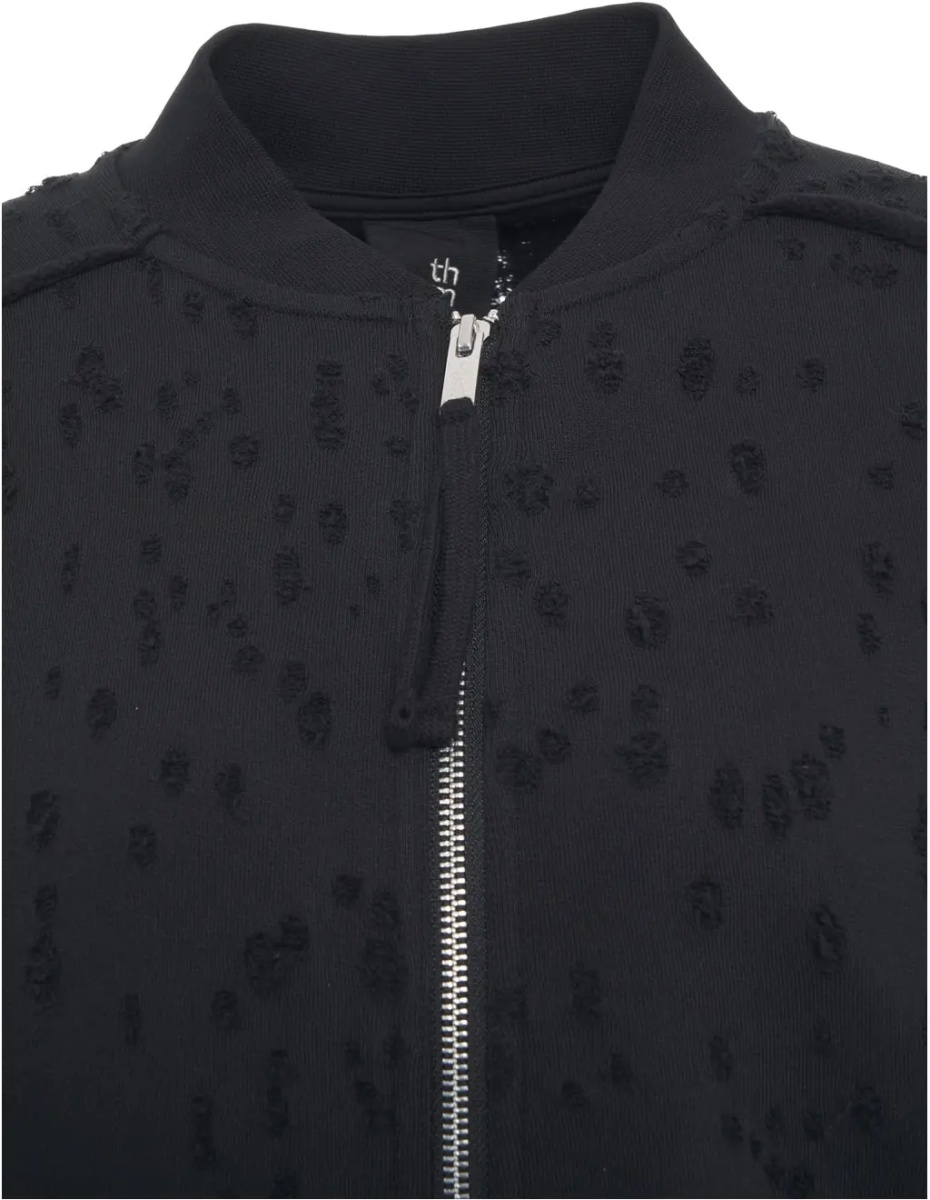 Cardigane Sweat jacket with seam details - Img 4