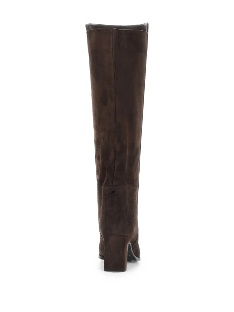 Cizme Jimmy Choo maro din piele intoarsa - Img 6