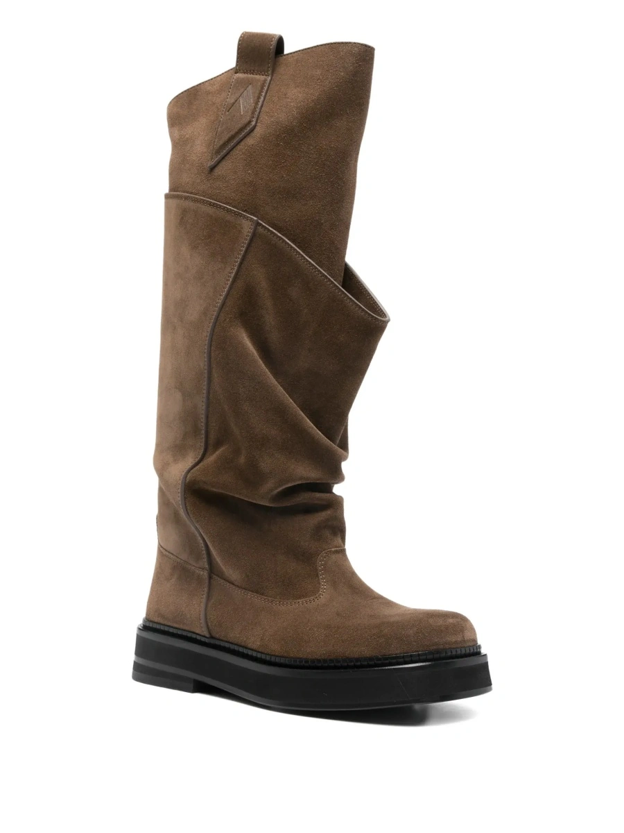 Cizme 'Robin Passeggiata' Brown Boots with Round Toe in Suede for Women - Img 5