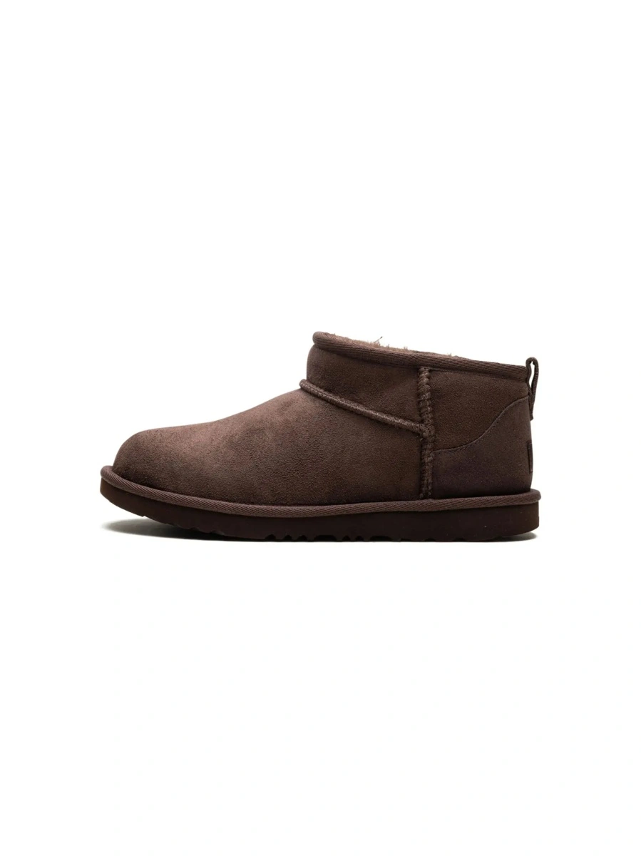 Cizme UGG Kids maro din piele intoarsa 'Ultra Mini' - Img 8