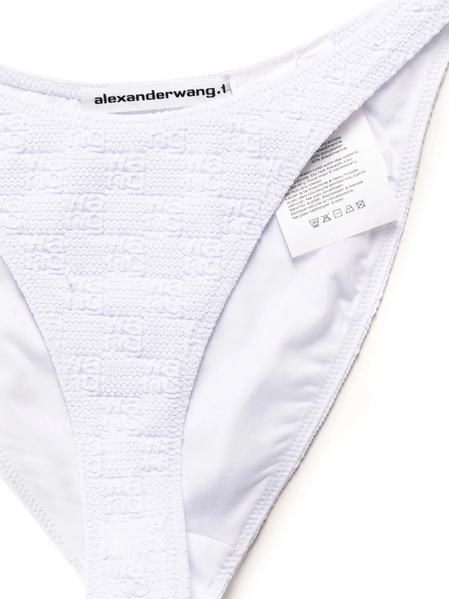 Costum de baie Alexander Wang alb - Img 3
