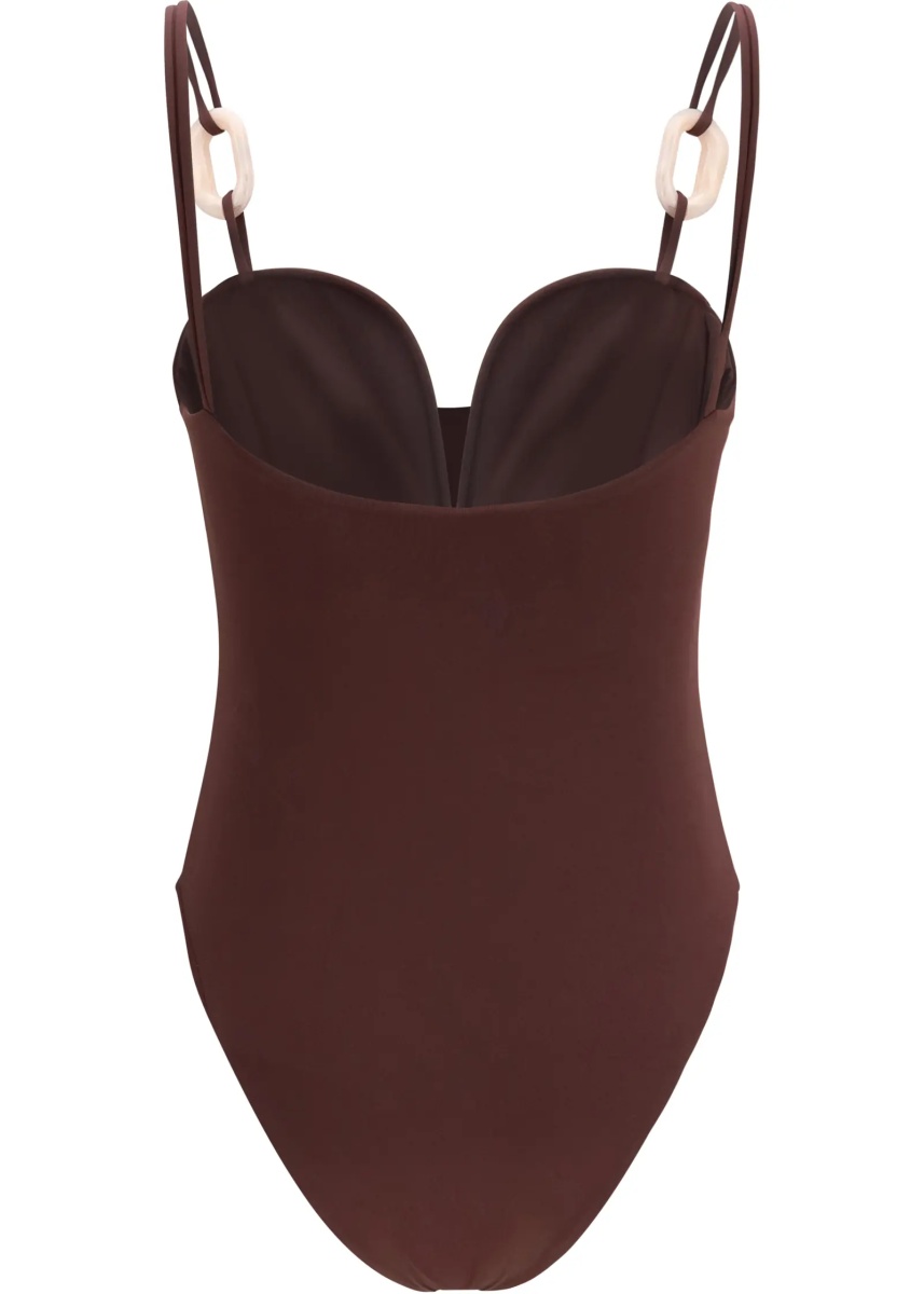 Costume Stretch nylon one-piece Swimsuit - Img 2