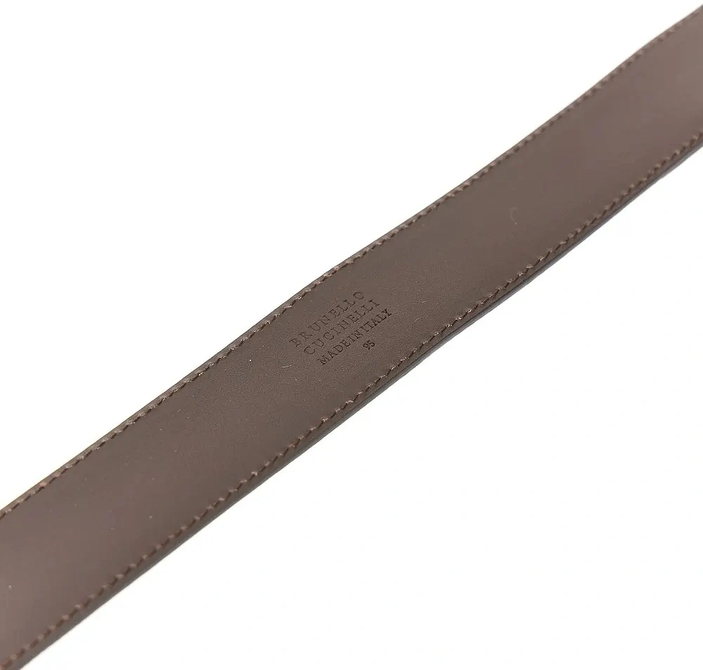 Curea Engraved buckle leather belt - Img 3