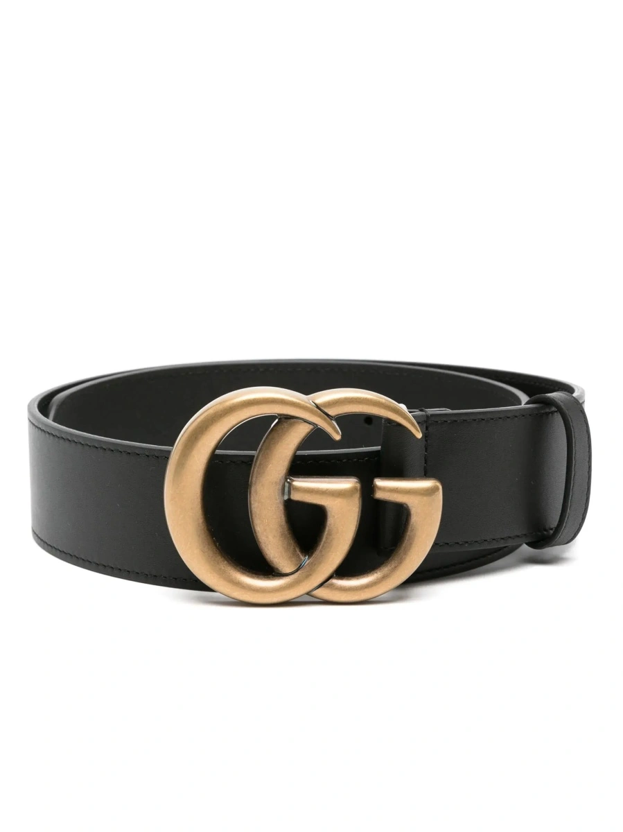 Curea Gucci neagra din piele - Img 4