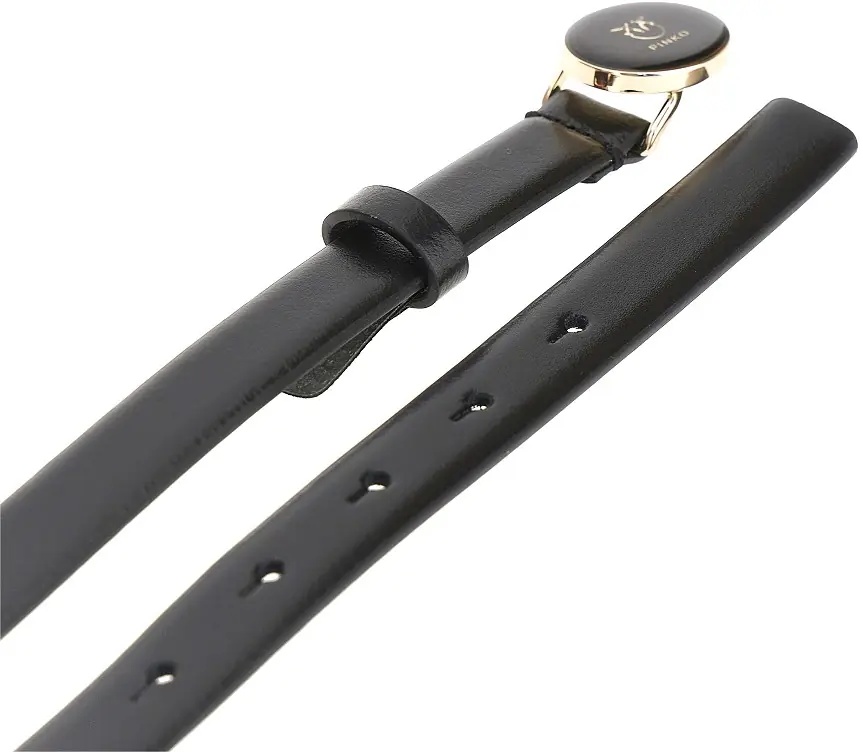 Curea Leather belt with enameled buckle - Img 2