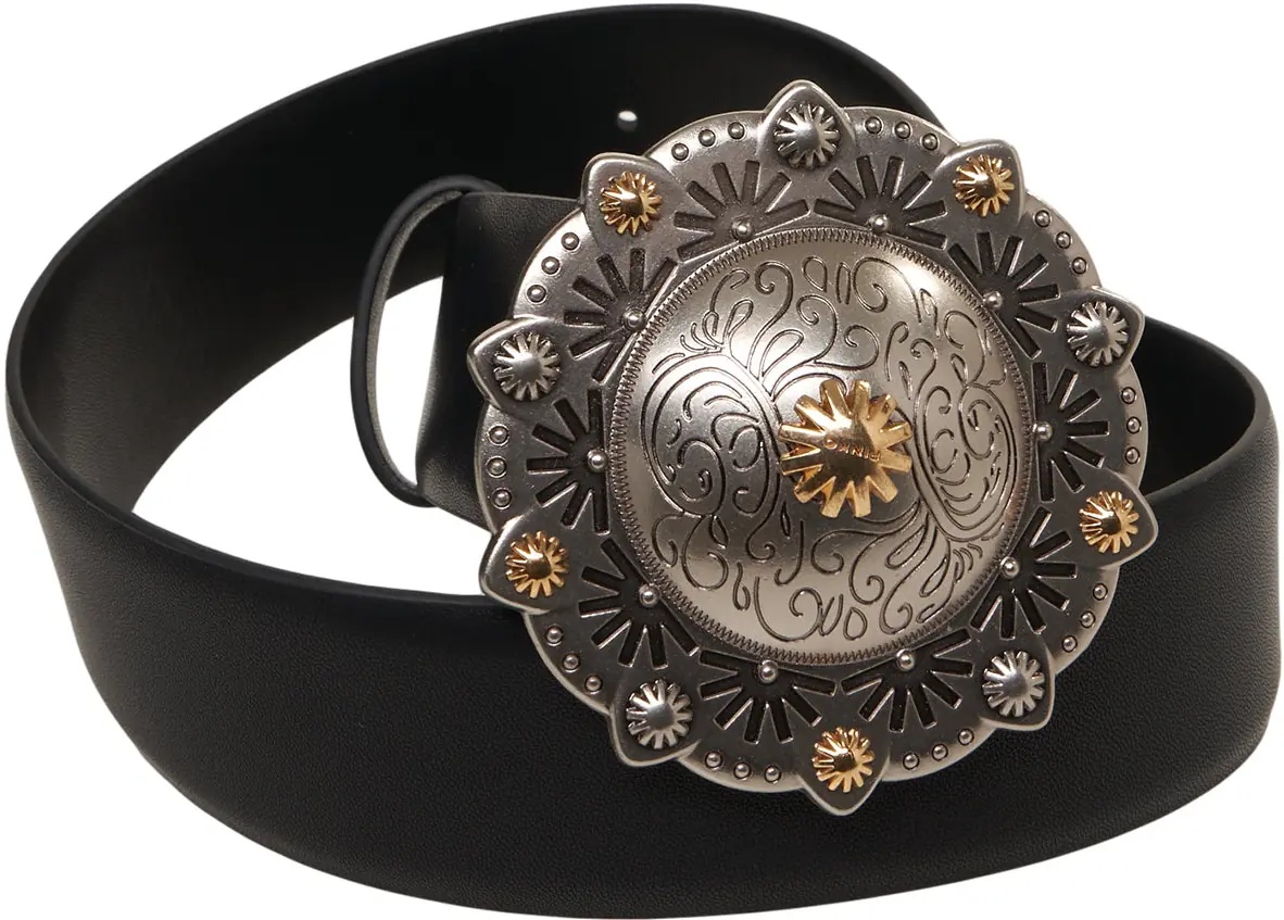 Curea Leather belt with maxi buckle - Img 3