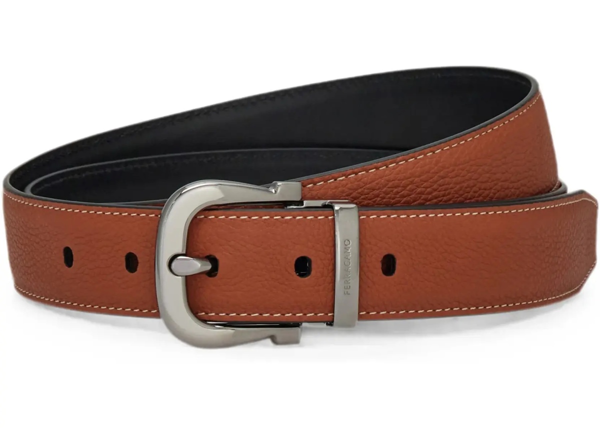 Curea Reversible and adjustable Gancini Belt - Img 6