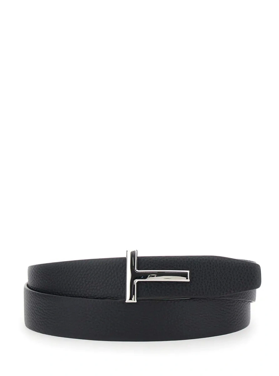 Curea Tom Ford maro din piele - Img 3