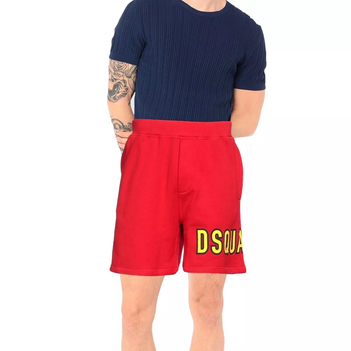 Dsquared2 Cotton Logo Shorts - Img 2