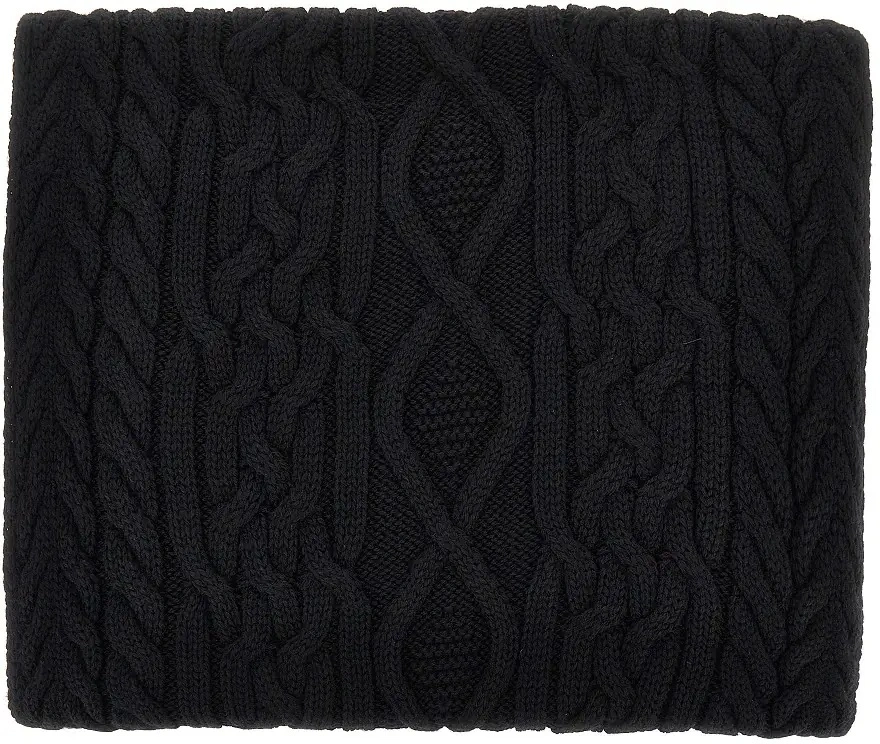 Esarfa Emporio Armani neagra din lana - Img 2