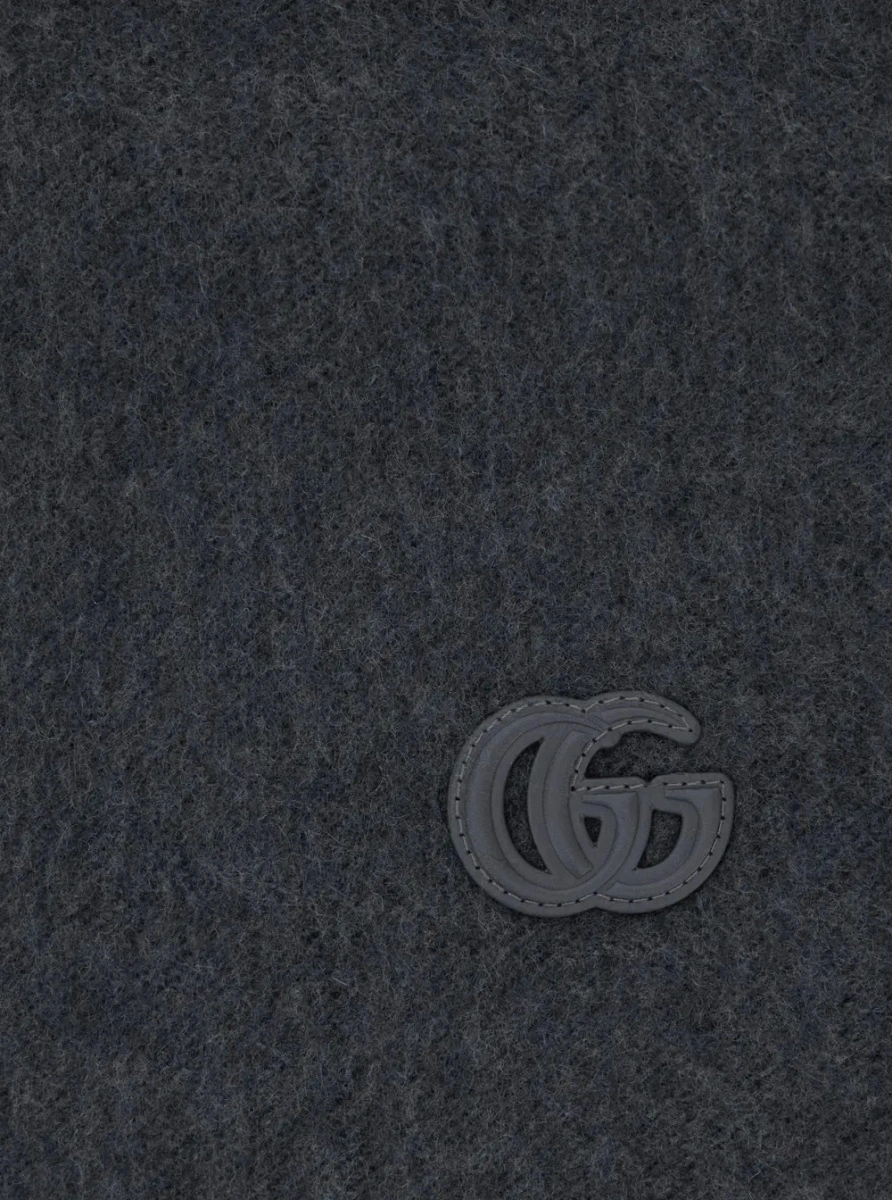 Esarfa Gucci gri din casmir - Img 3