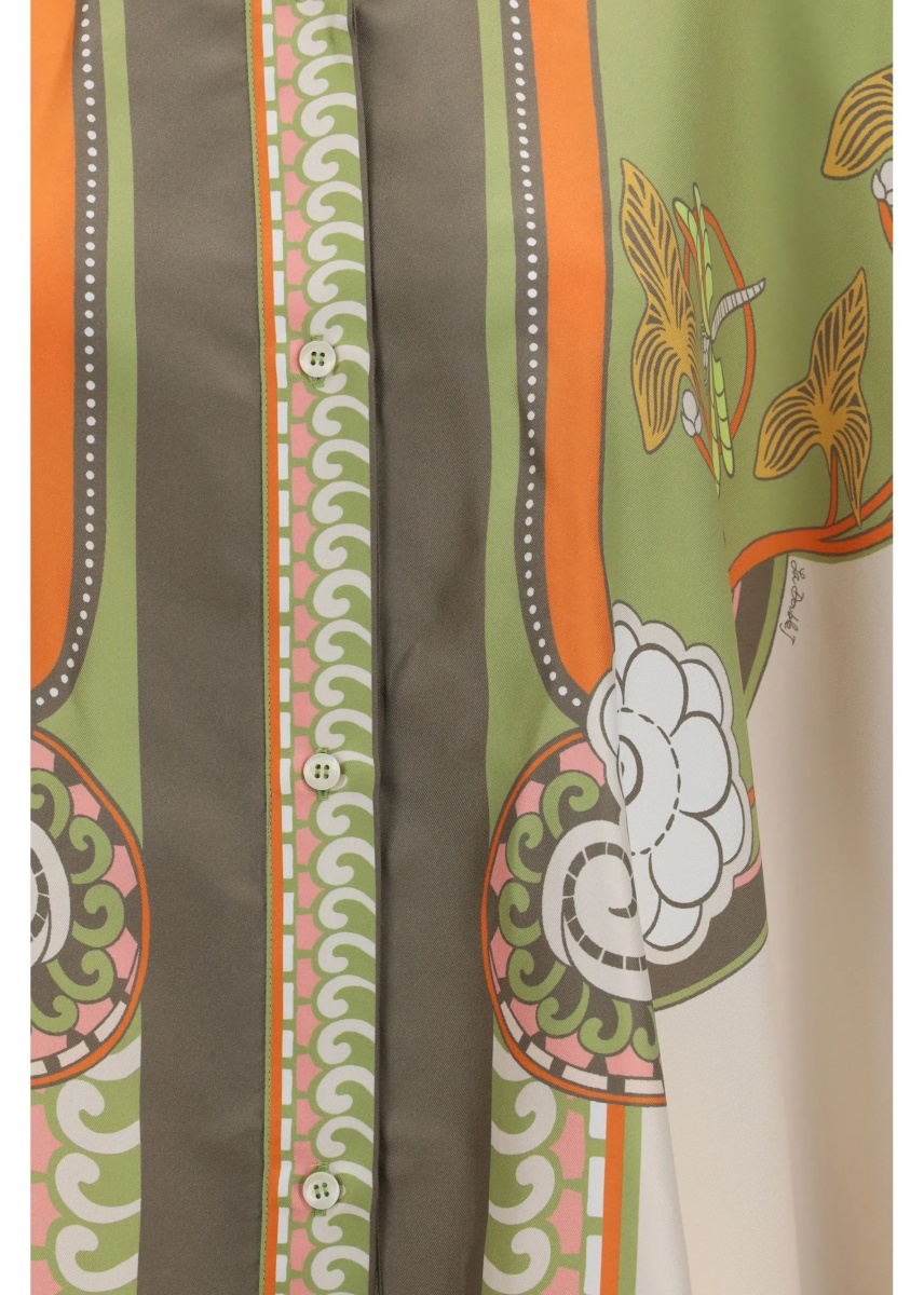 Esarfa Printed silk scarf Shirt - Img 3
