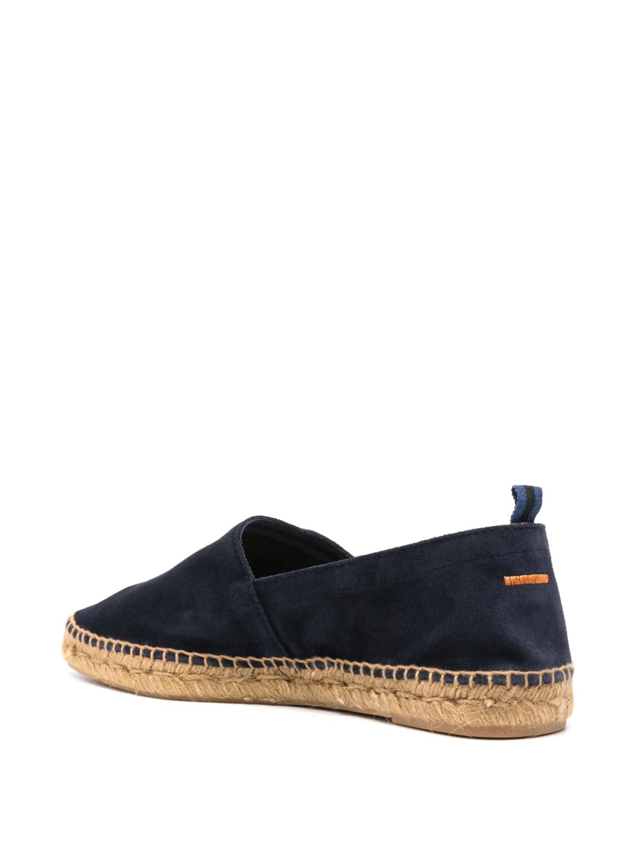 Espadrile CASTAÑER albastre din iuta si piele intoarsa - Img 3