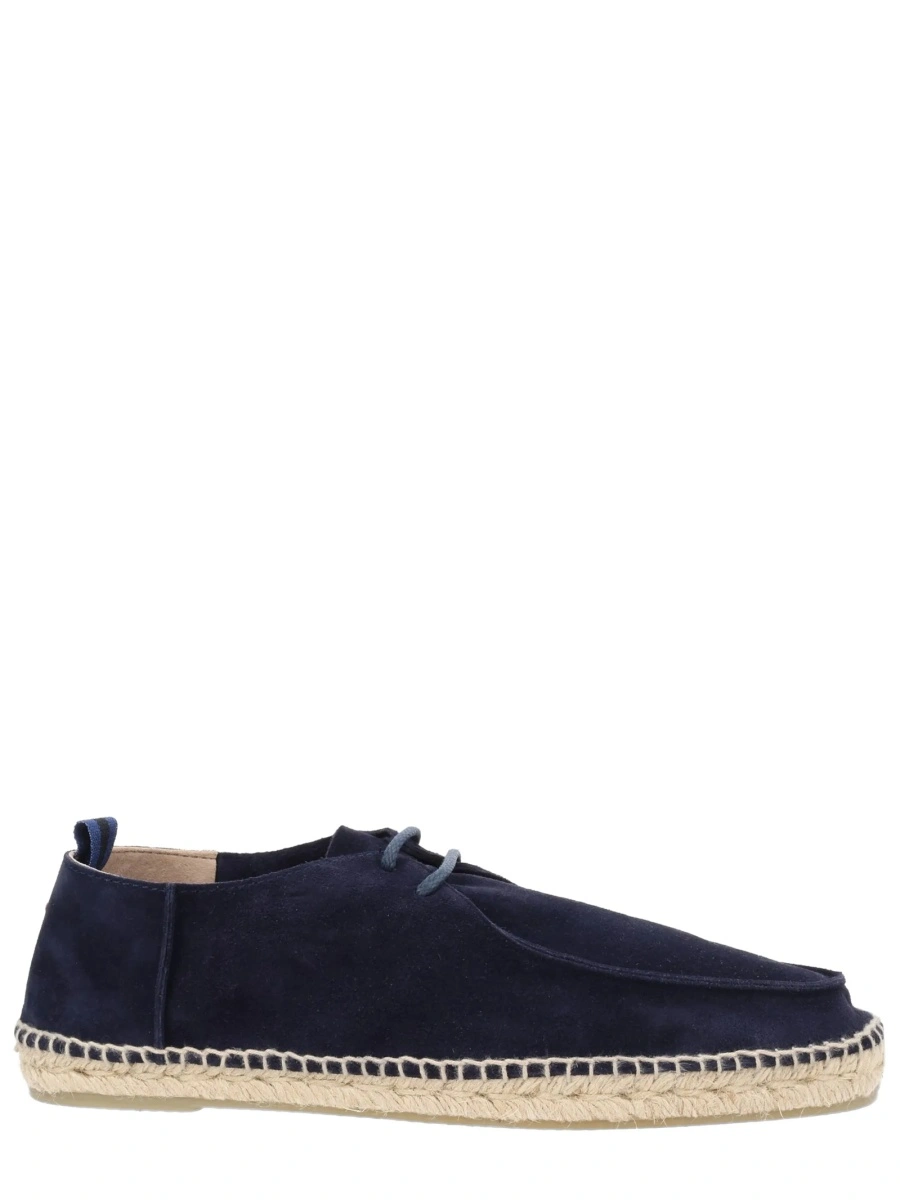 Espadrile CASTAÑER albastre din piele intoarsa - Img 2