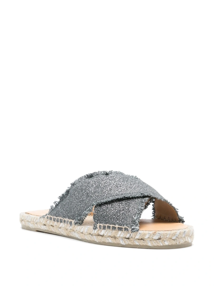 Espadrile CASTAÑER gri din material textil - Img 2
