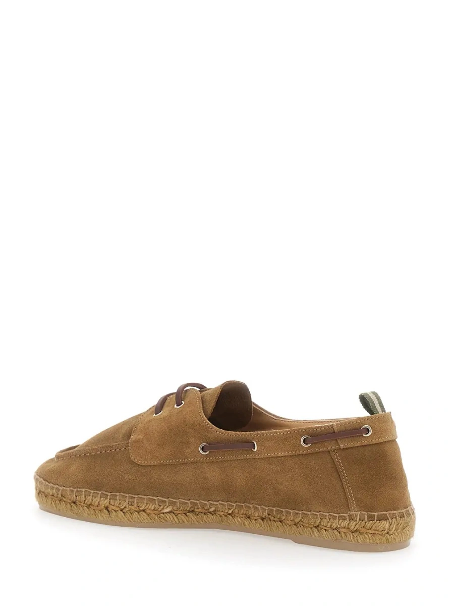 Espadrile CASTAÑER maro din piele intoarsa - Img 3