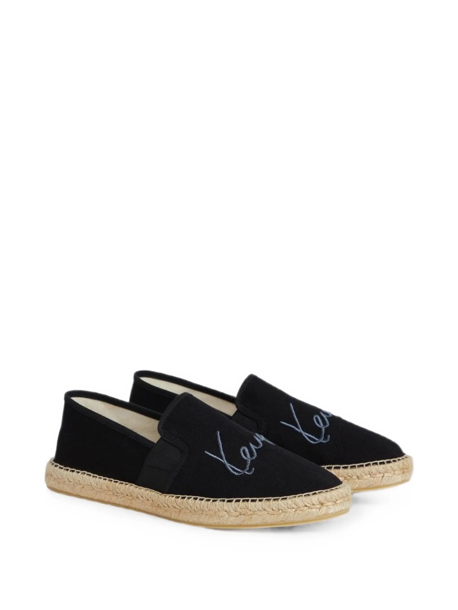 Espadrile Kenzo negre din bumbac - Img 2