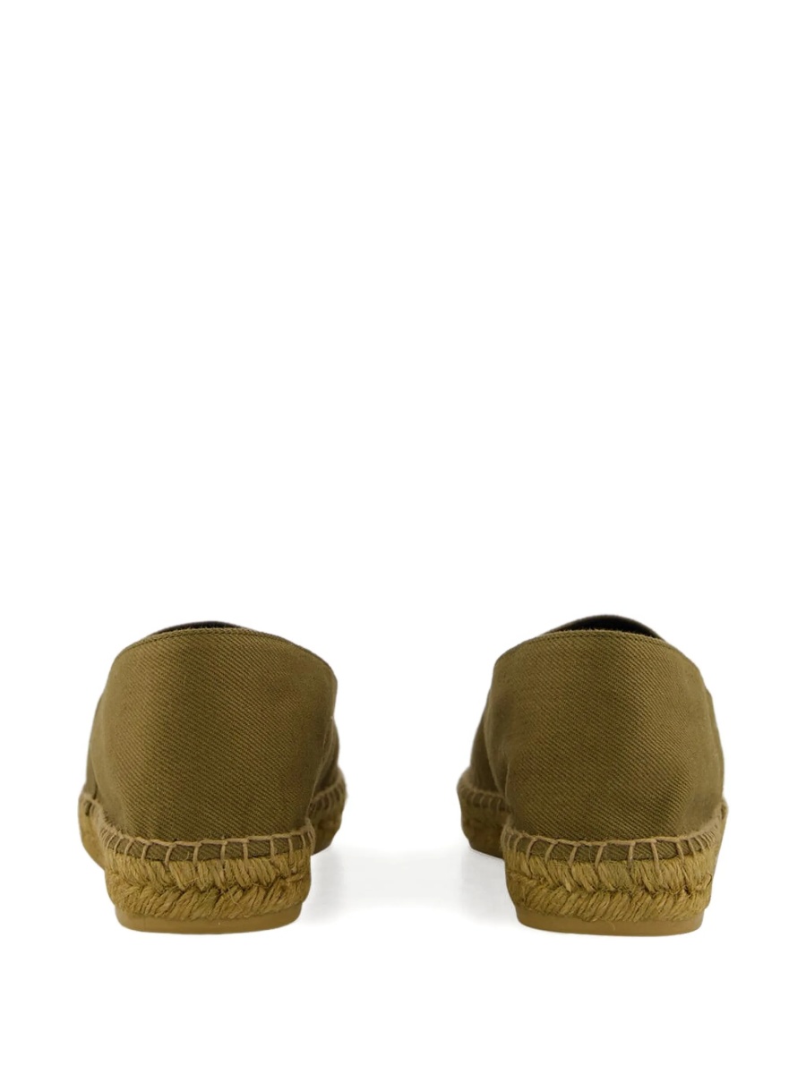 Espadrile Saint Laurent verzi din bumbac - Img 3
