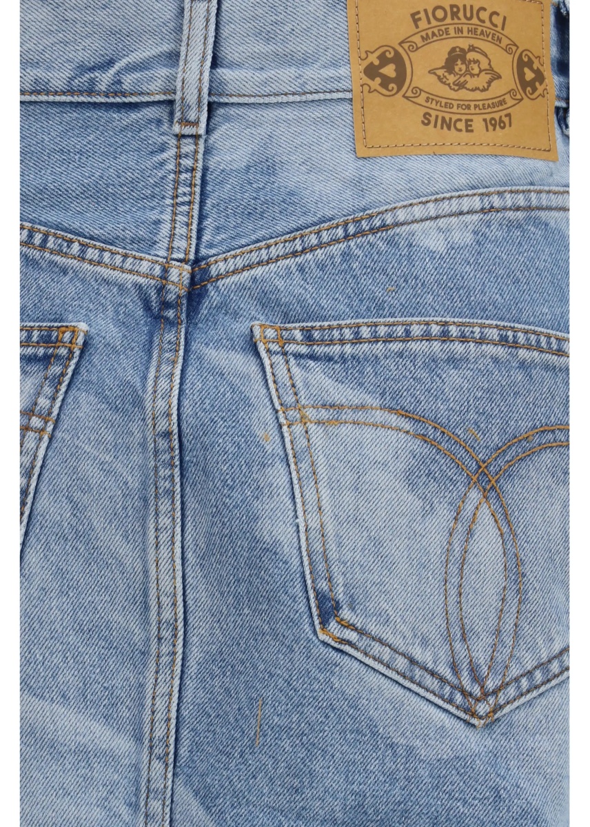 Fusta Angel-print denim mini Skirt - Img 3