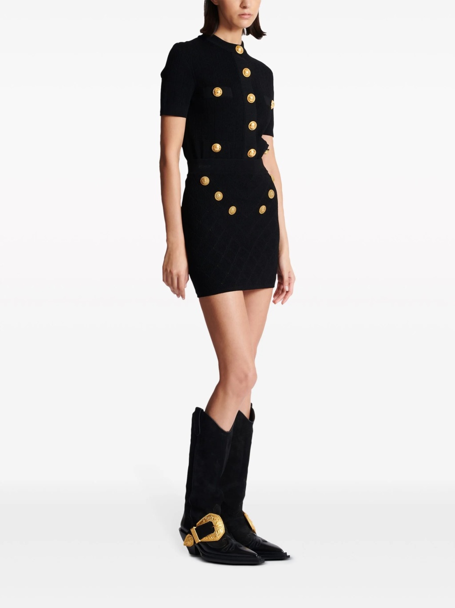Fusta Balmain neagra - Img 3