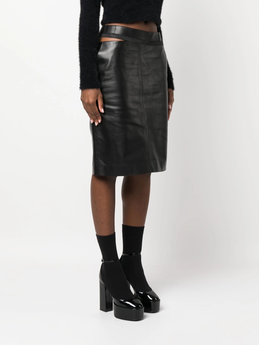 Fusta drepte Fendi neagra - Img 3