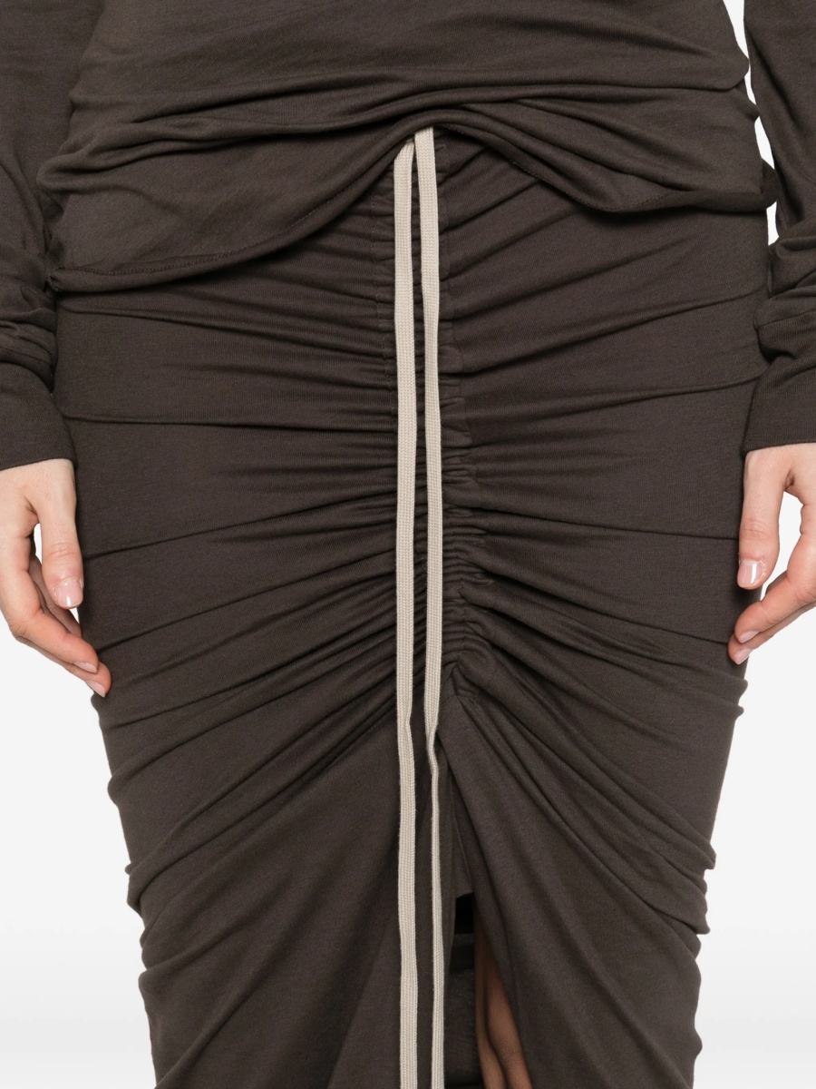 Fusta drepte MONCLER + RICK OWENS maro - Img 5