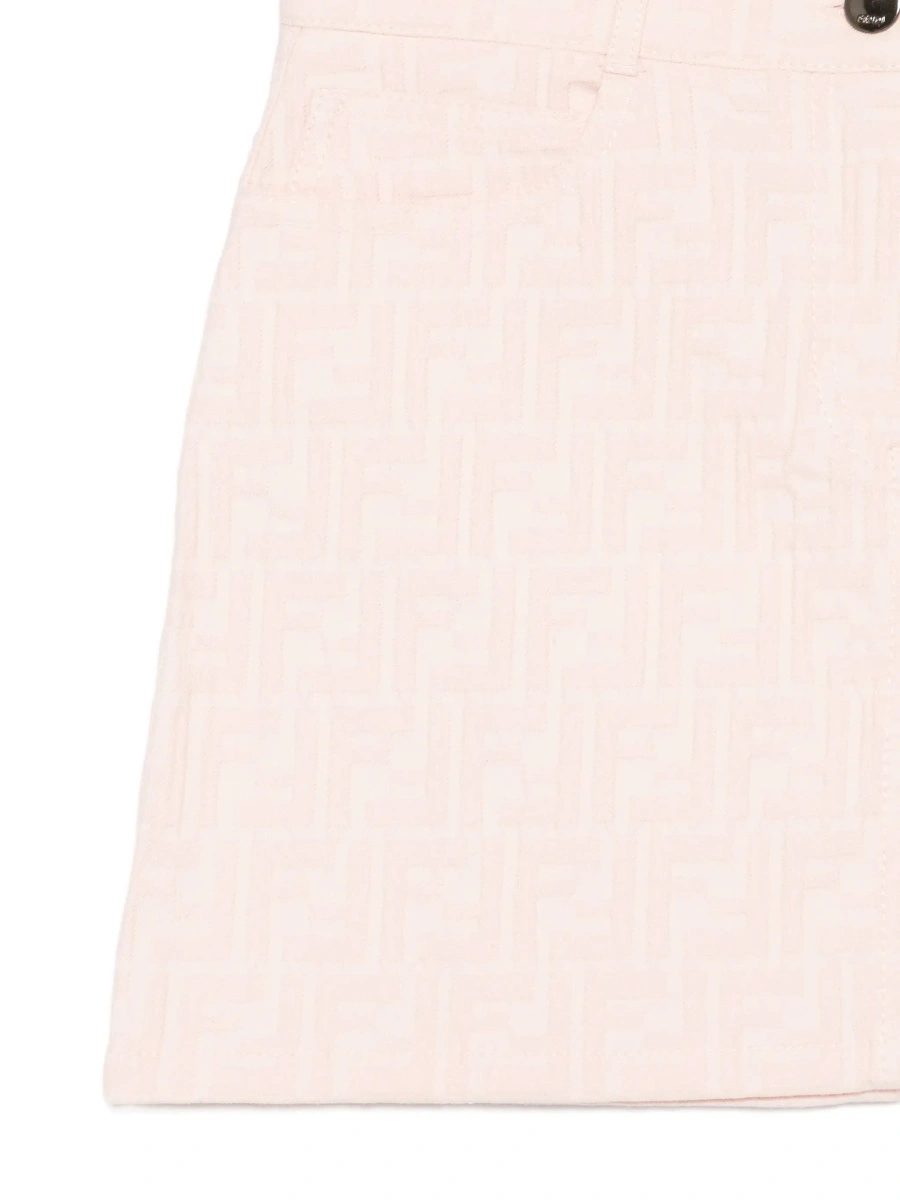 Fusta Fendi roz din denim - Img 5