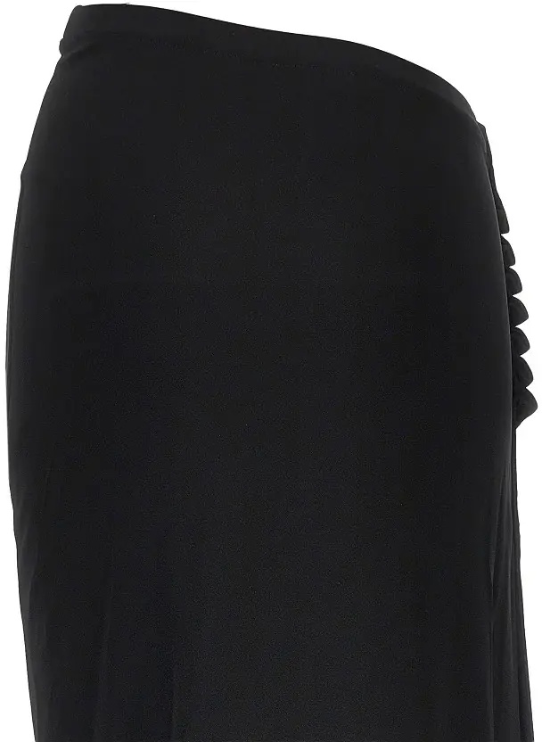 Fusta Gathered jersey midi skirt - Img 4