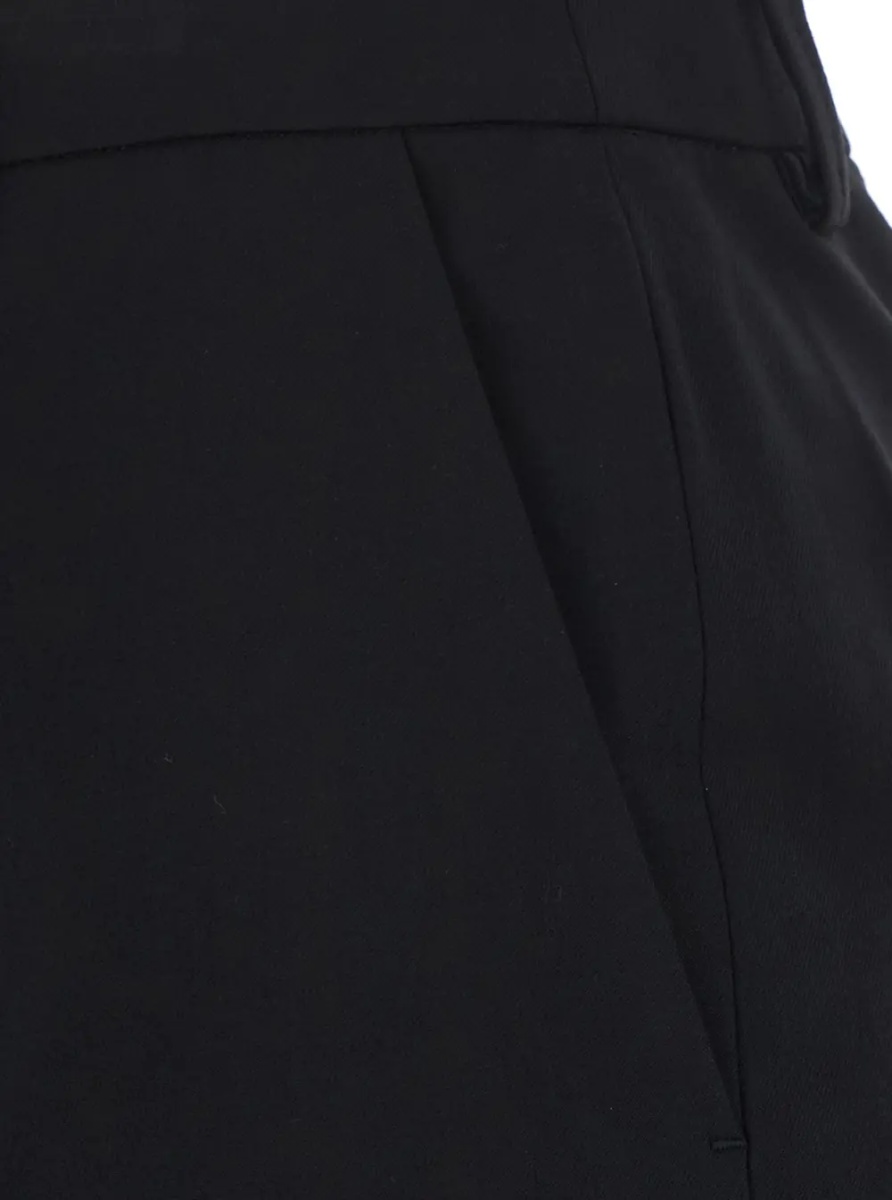 Fusta H-LINE LONG SKIRT with straight hem and soft fabric, in black, women - Img 3