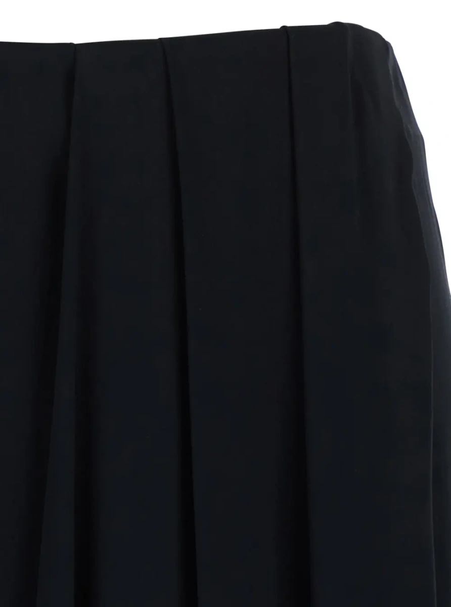 Fusta Maison Margiela neagra din matase - Img 3
