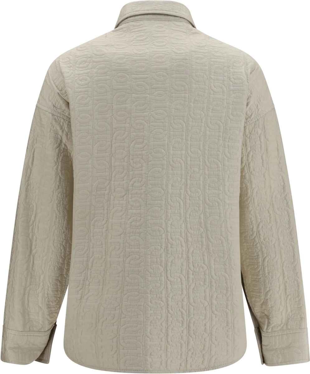 Fusta Quilted chain motif padded shirt Jacket - Img 2