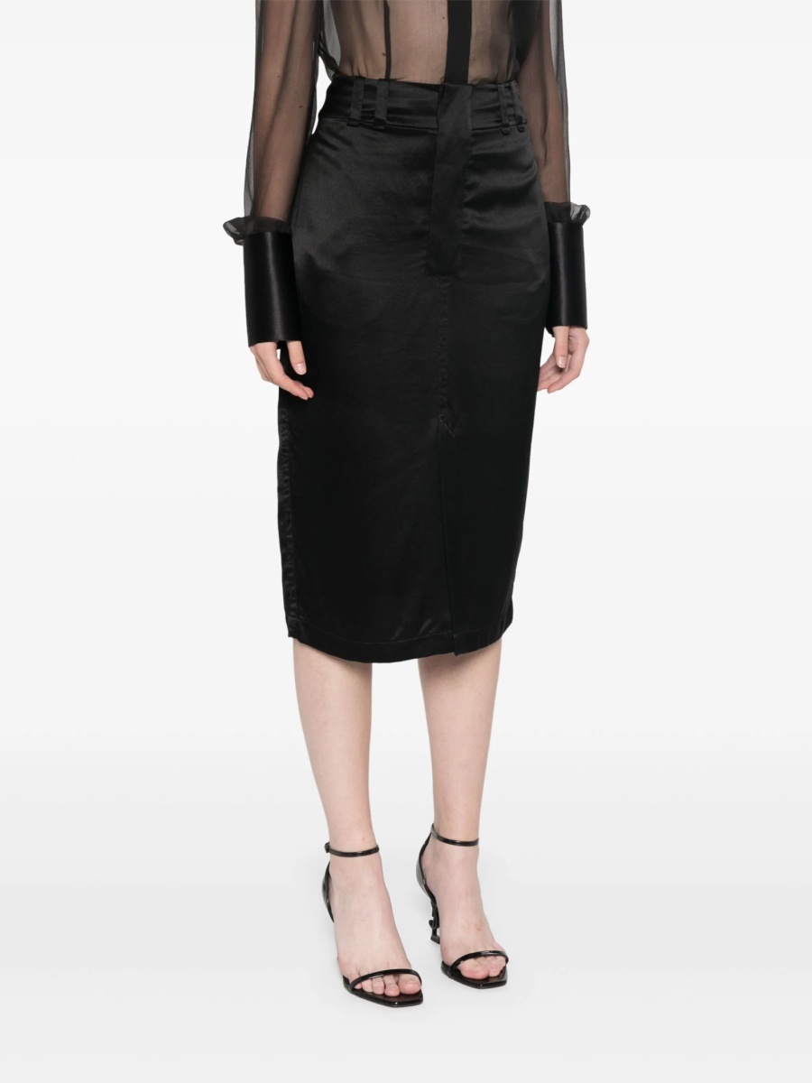 Fusta Saint Laurent neagra - Img 3