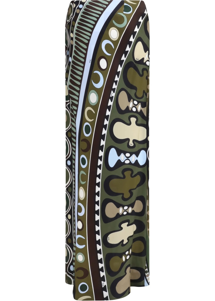 Fusta Satin Skirt with Solei Print - Img 2