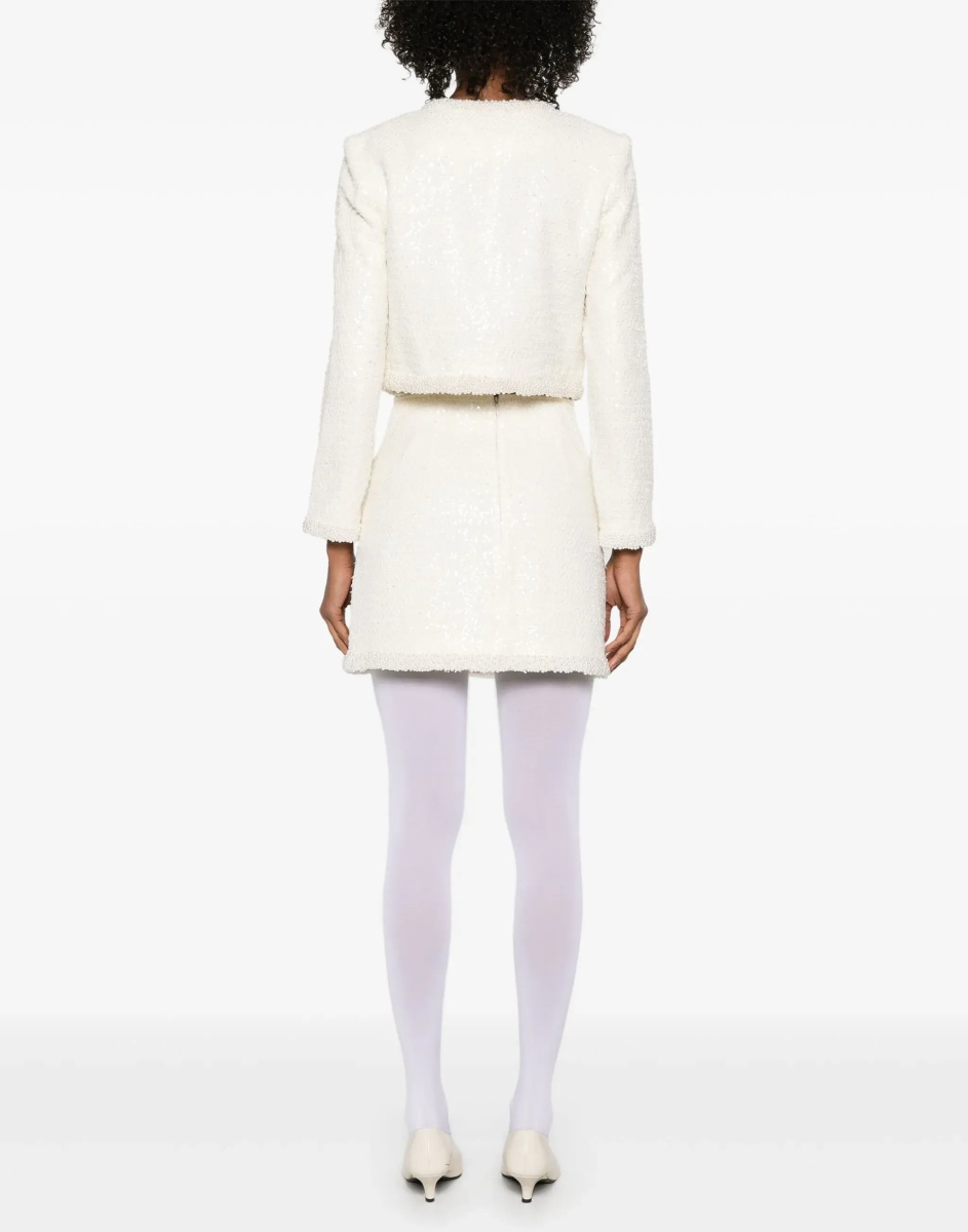 Fuste Boucle Mini Skirt With Pearls - Img 4