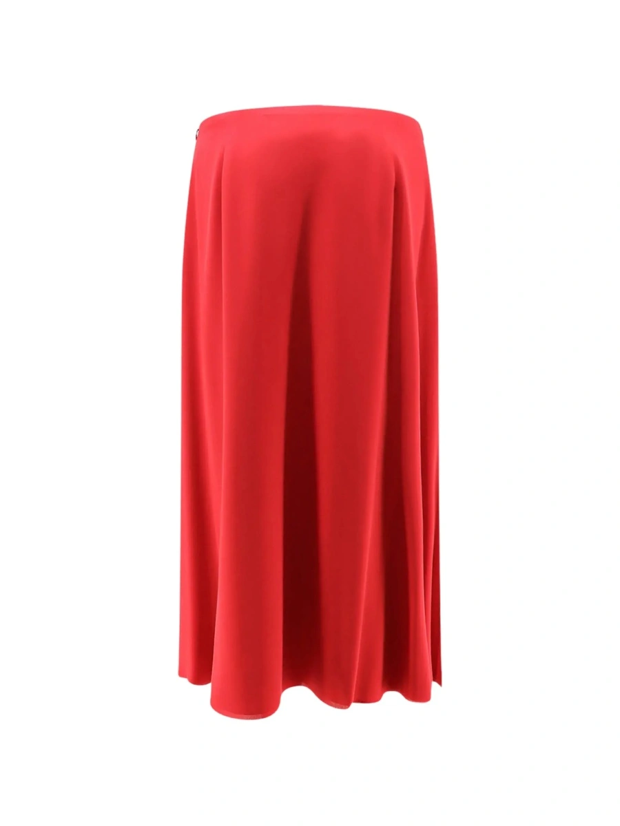 Fuste Flared midi skirt in silk - Img 5