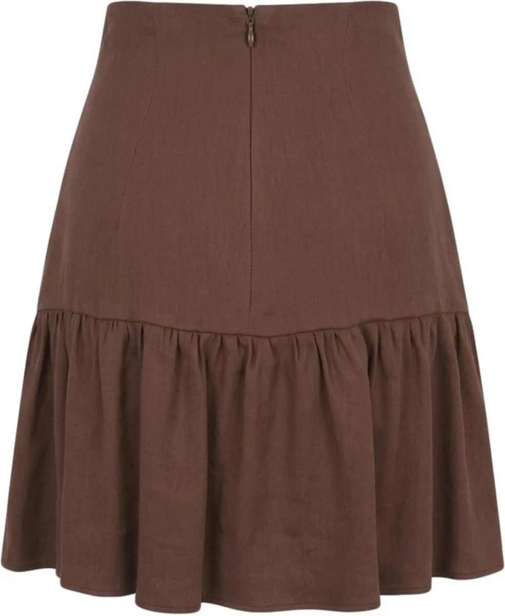Fuste Linen blend mini skirt - Img 4