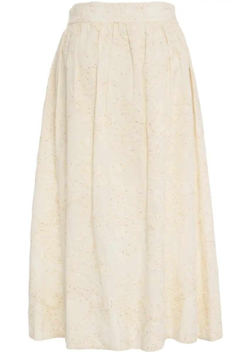Fuste Midi skirt with embroidery - Img 4